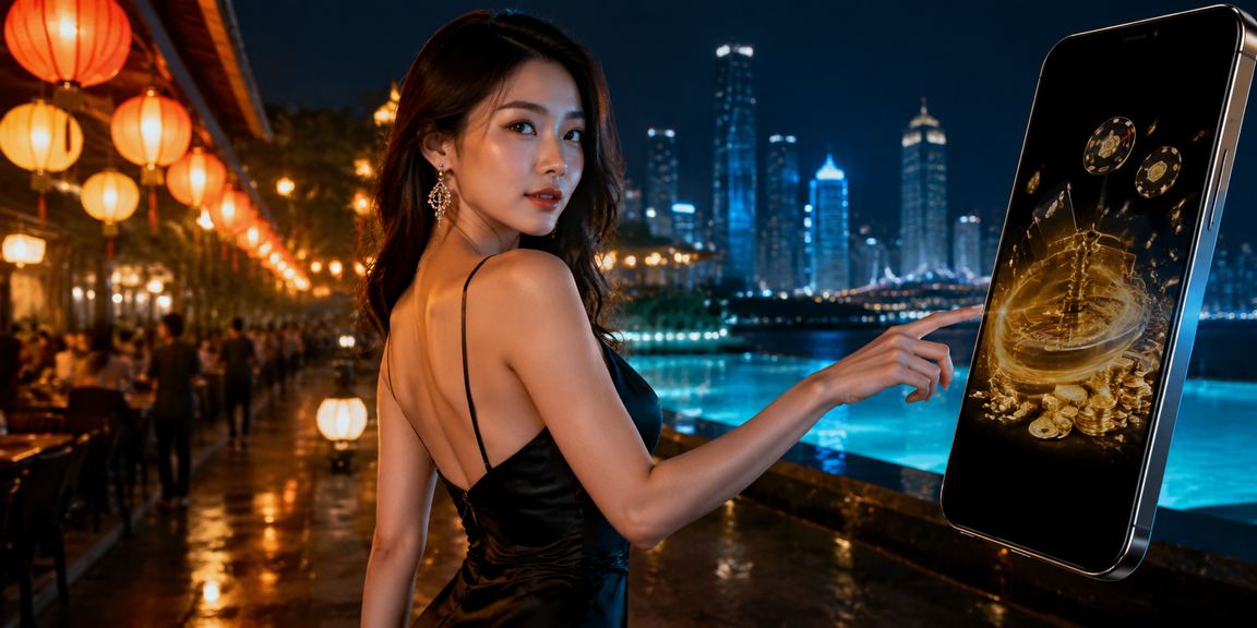 Phong cảnh chợ đêm Mũi Né với ánh sáng vui tươi